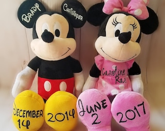 Custom Mickey and Minnie, Disney Anniversary Gift, Newlywed Disney, Disney Birthday Gifts, Personalized Disney gift, Disney bedroom decor