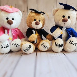 Custom Graduation Bear, Graduation 2024, Graduation Gifts, Graduation Keepsake, Gifts for Grads, Preschool Graduation, Grad Bear, Pre-k Grad image 6