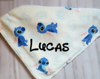 Stitch Blanket, Personalized Stitch Blanket, Baby Stitch Blanket, Custom Stitch Blanket, Stitch Gifts, Baby Stitch Gifts, Stitch Bedroom