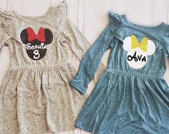 Minnie Mouse Dress, Minnie Toddler, Minnie Birthday, Minnie Dress, Personalized Minnie Dress, Toddler Minnie Birthday, Minnie Gift for kid