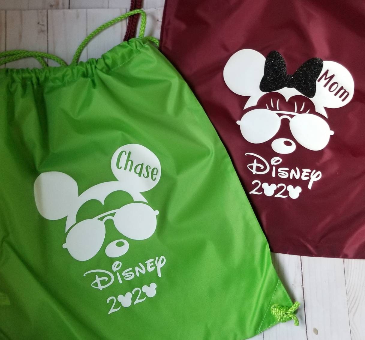 Disney Personalized Drawstring Bags Disney 2021 Disney Etsy