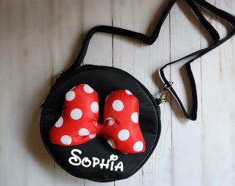 Minnie Mouse Purse, Minnie Mouse Accessories, Minnie Mouse Bag, Disney Bags, Bags for Disney Trips, Custom Disney Bag, Minnie Crossbody Bag