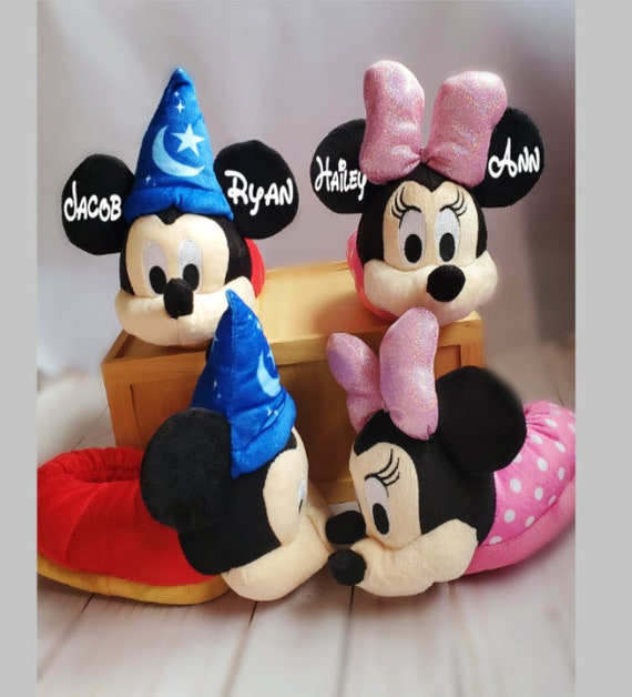 Disney Slippers, Personalized Disney Gifts,mickey Slippers, Minnie