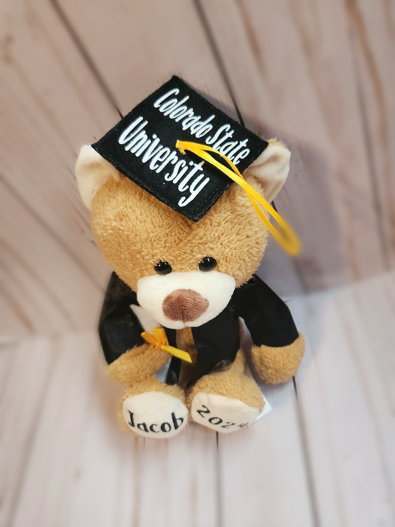 Custom Graduation Bear, Graduation 2024, Graduation Gifts, Graduation Keepsake, Gifts for Grads, Preschool Graduation, Grad Bear, Pre-k Grad image 3