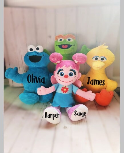 Sesame Street Plush, Cookie Monster, Big Bird, Oscar the Grouch, Abby, Sesame Street Toys, Baby Gifts, Sesame Street Gifts, Gift for Toddler