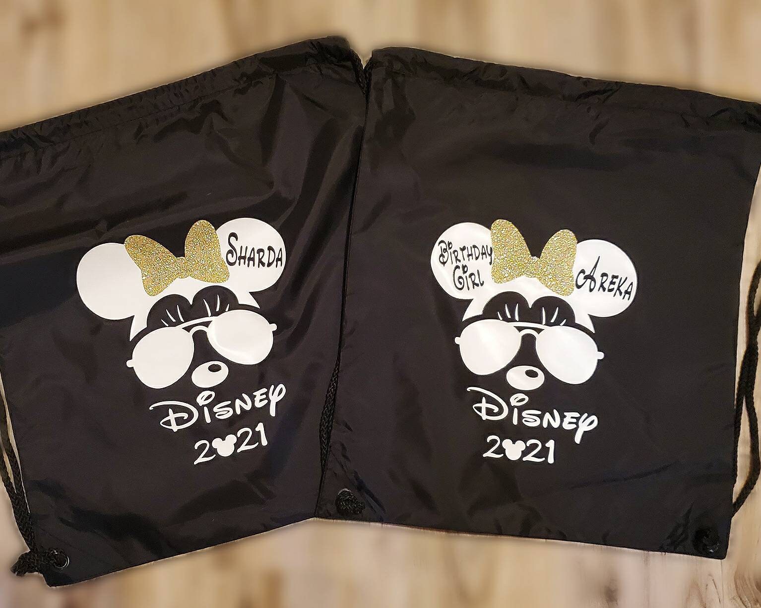 Disney Personalized Drawstring Bags Disney 2021 Disney Etsy