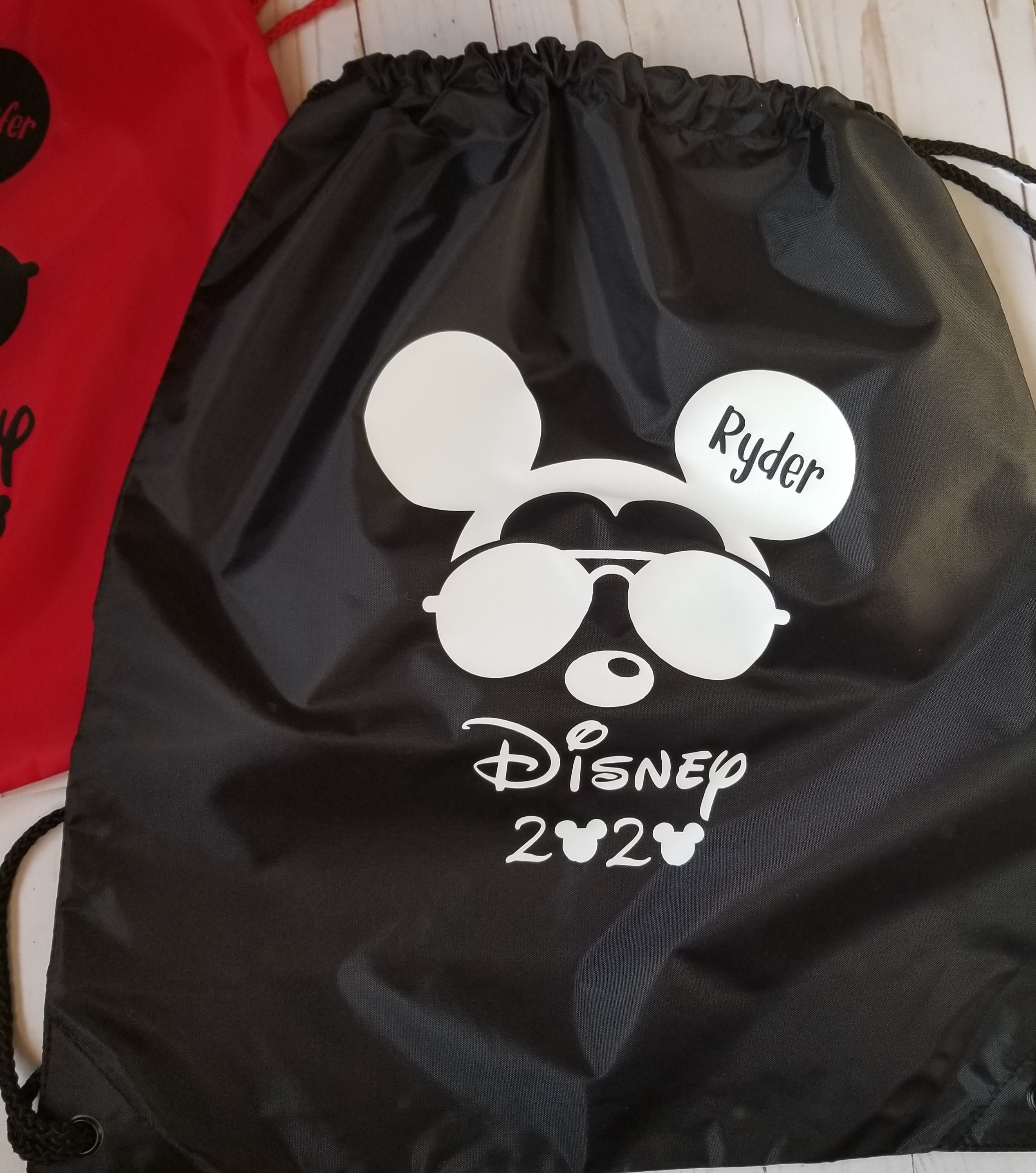 Disney Personalized Drawstring Bags Disney 2021 Disney Etsy