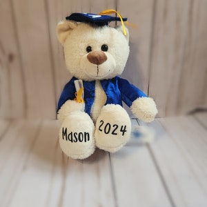 Custom Graduation Bear, Graduation 2024, Graduation Gifts, Graduation Keepsake, Gifts for Grads, Preschool Graduation, Grad Bear, Pre-k Grad image 4