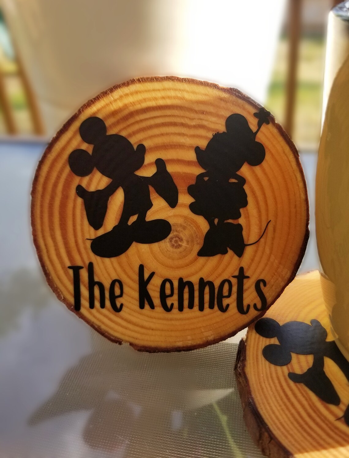 Disney Coasters Personalized Disney Disney home decor Etsy