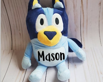 Bluey Plush, Personalized Bluey Plush, Bluey and Friends, Bluey Stuffed Animal, Custom Bluey Plush, Bluey Birthday, Bluey Gifts for Kids