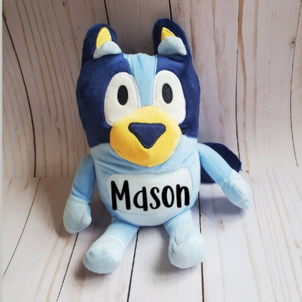 Bluey Plush, Personalized Bluey Plush, Bluey and Friends, Bluey Stuffed Animal, Custom Bluey Plush, Bluey Birthday, Bluey Gifts for Kids