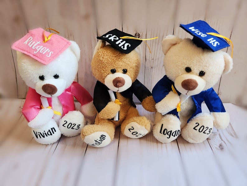 Custom Graduation Bear, Graduation 2024, Graduation Gifts, Graduation Keepsake, Gifts for Grads, Preschool Graduation, Grad Bear, Pre-k Grad Bild 7