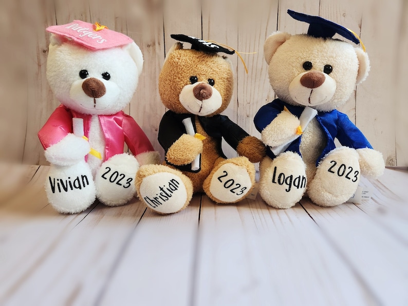 Custom Graduation Bear, Graduation 2024, Graduation Gifts, Graduation Keepsake, Gifts for Grads, Preschool Graduation, Grad Bear, Pre-k Grad image 6