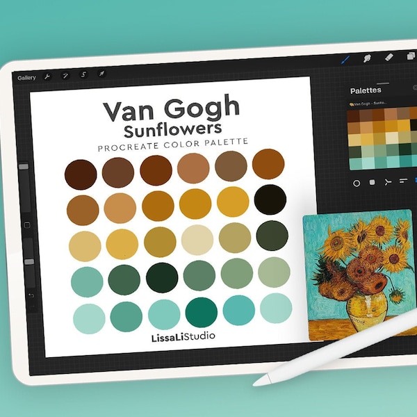 Van Gogh Palette Etsy