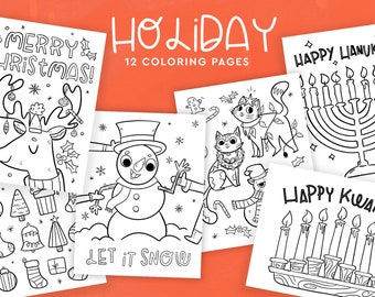 Dibujos para colorear navideños, Dibujos para colorear para niños, Imprimibles