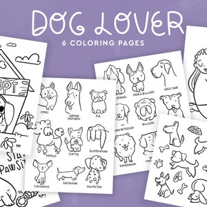 Dog Lover Coloring Pages, Coloring for Kids