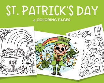 St. Patricks Day zum Ausmalen für Kinder