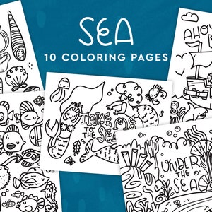 Sea Coloring Pages, New Year, Coloring for Kids