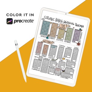 Catholic Bible Reading Tracker Coloring Page (Printable PDF) image 2