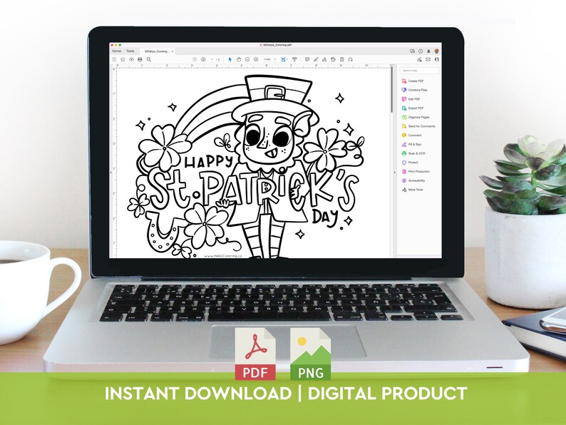 Día de San Patricio, Dibujos para colorear para niños imagen 4