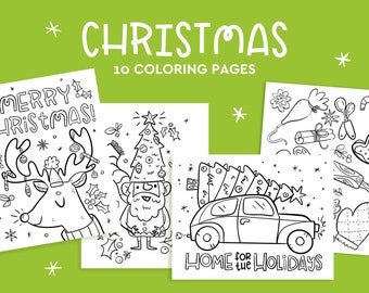 Dibujos para colorear de Navidad, Dibujos para colorear para niños, Dibujos navideños imprimibles