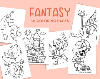 Kolorowanki Fantasy Make Believe, kolorowanki dla dzieci, do druku