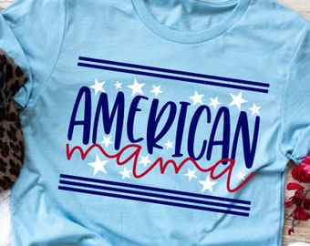 American Mama HTV transfer or sublimation transfer | DIY t-shirt transfer | iron on transfer iron on decal