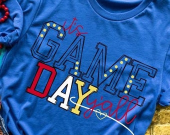 It's Game Day Y'all HTV transfer or sublimation transfer | DIY t-shirt transfer | iron on transfer iron on decal