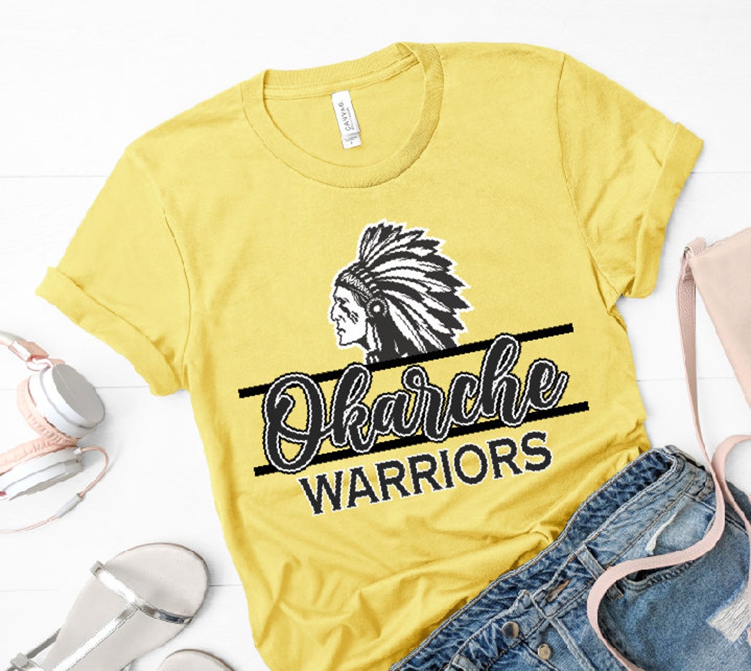 Warriors HTV Transfer Okarche Warriors Sublimation Transfer Etsy