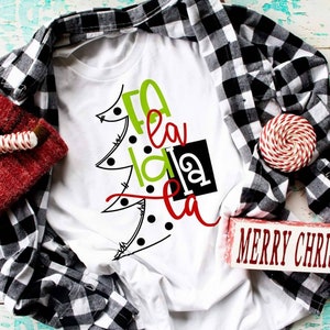 Fa La La La La Christmas DTF Transfer | HTV transfer | Sublimation transfer | DIY t-shirt transfer Christmas iron on transfer