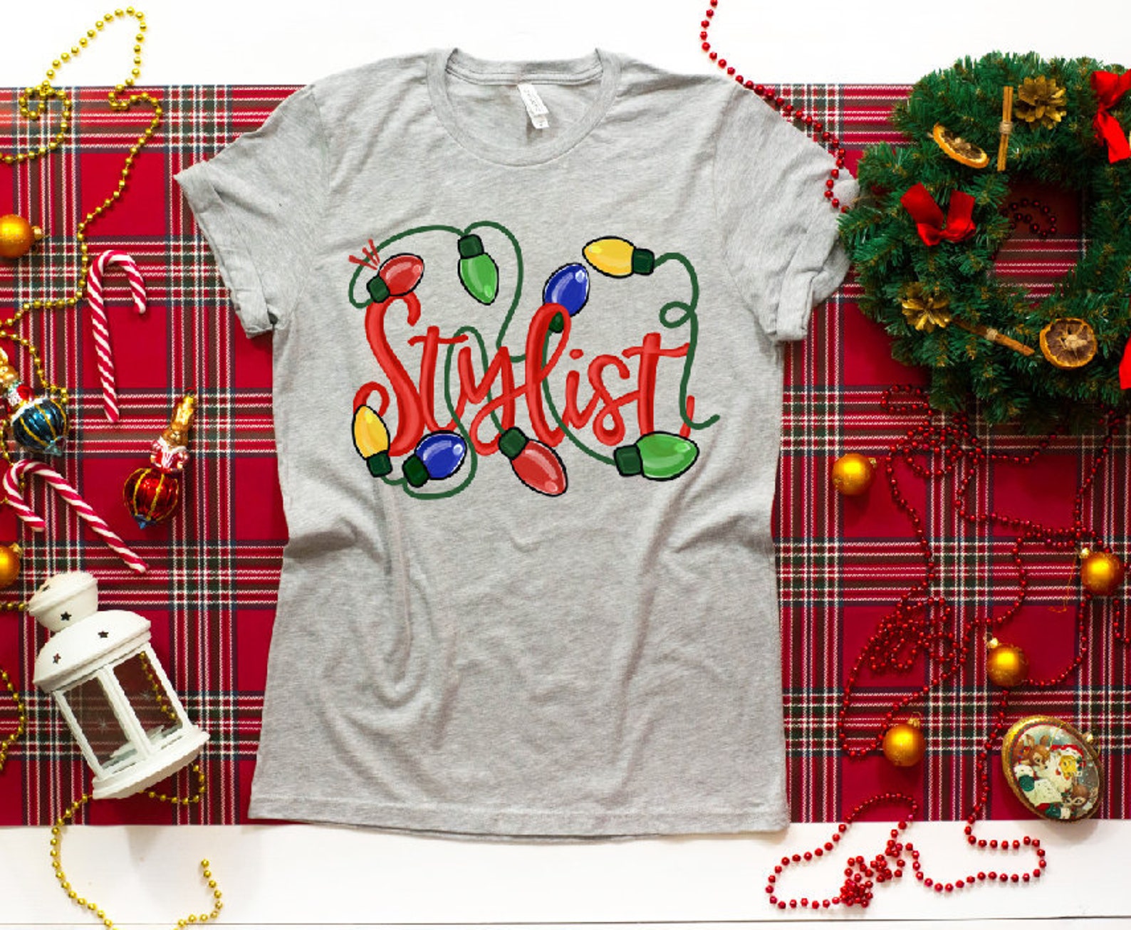 Stylist Christmas Lights HTV Transfer Sub Transfer DIY Tshirt Etsy