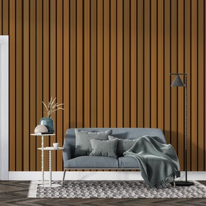 Wood Panel Peel and Stick Wallpaper | Peel and Stick Self Adhesive or Pasted | Removable Wallpaper, Panel Wallpaper, Wood Wallpaper