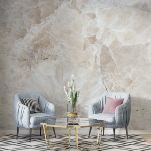 Luxury White Marble Stone Wallpaper, Marble Wall Mural | Peel and Stick Self Adhesive or Pasted | Removable Wallpaper | Wallpaper Mural