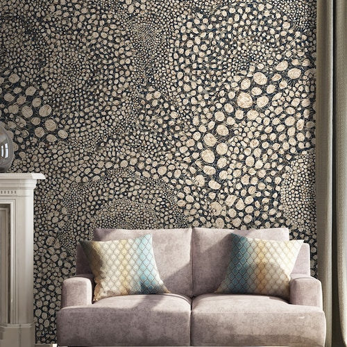 Gold Metallic Glitter Shinny Peel and Stick Wallpaper Embossed - Etsy