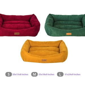 Dog Bed - Cat Bed, Pet Bed, Small Medium and Large Pet Bed, Fiber Filled and Breathable Pet Bed, Cat and Dog Bed Furniture