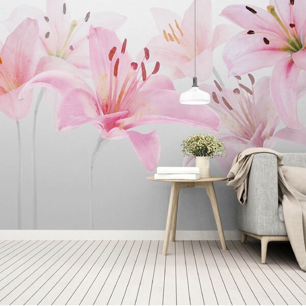 Lily Wallpaper - Etsy