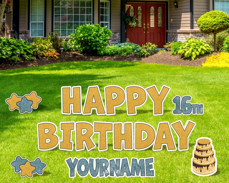 Happy Birthday Lawn Signs