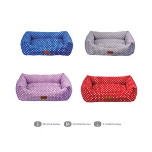 Dog Bed - Cat Bed, Pet Bed, Small Medium and Large Pet Bed, Fiber Filled and Breathable Pet Bed, Cat and Dog Bed Furniture