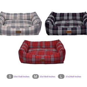 Dog Bed - Cat Bed, Pet Bed, Small Medium and Large Pet Bed, Fiber Filled and Breathable Pet Bed, Cat and Dog Bed Furniture