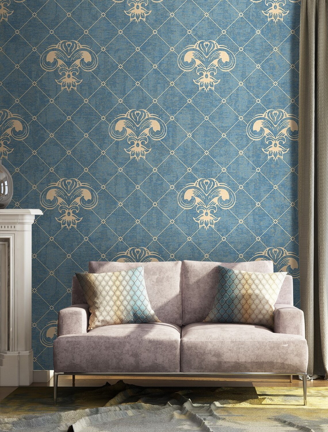 Peel and Stick Retro Wallpaper Peel and Stick Wallpaper Etsy UK