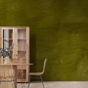 Earthy Olive Green Textured Wallpaper, Abstract Dark Green Aesthetic Background, Moody Natural Tones, Peel and Stick Green Wallpaper