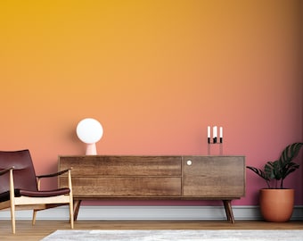 Peel and Stick Colorful Gradient Background Wallpaper, Removable Wall Mural Adhesive or Pasted, Custom Size