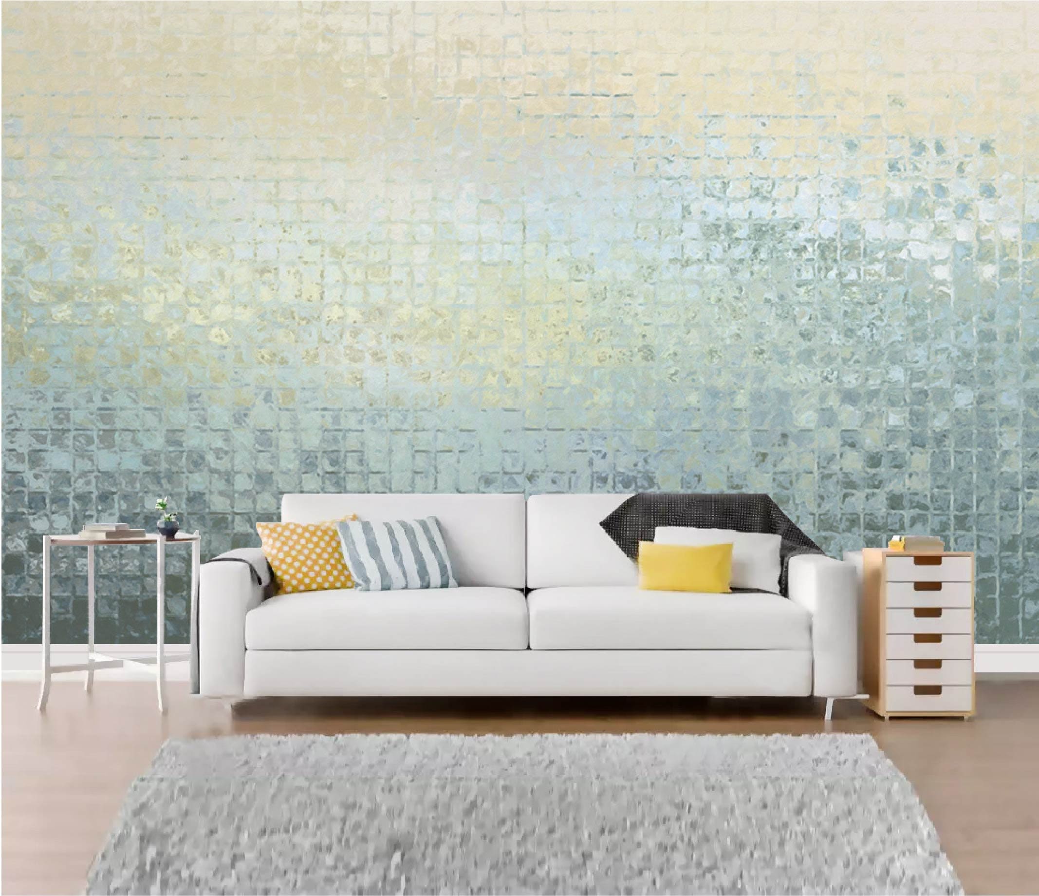 Custom Size Abstract Mosaic Wallpaper Peel and Stick - Etsy
