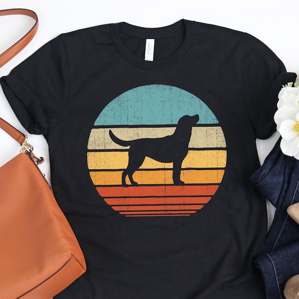 Labrador Vintage Shirt / Labrador Shirt / Labradors Gift / Lab Lover / Labrador Dog / K9 Dogs / Sunset Tee / Retro Vintage / Tank Top Hoodie