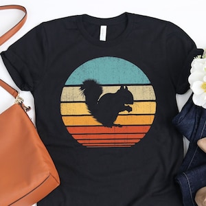 Squirrel Sunset Shirt / Squirrel Shirt / Squirrels Gifts / Gift for Squirrel Lover / Retro Vintage / Chipmunk Lover / Tank Top / Hoodie