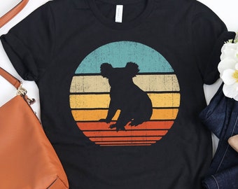 Koala Sunset Shirt / Koala Shirt / Koalas Gift / Retro Vintage / Koala Bear Lover / Animal Lovers / Koala Print Art / Tank Top / Hoodie