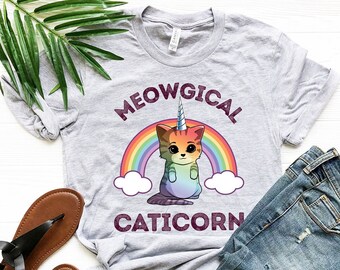Meowgical Caticorn Cat Unicorn Shirt / Unicorn Shirt / Unicorn Gifts / Unicorns / Rainbow Unicorn / Unicorn T shirt / Tank Top / Hoodie