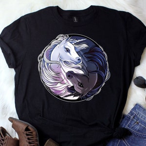 Unicorn Yin Yang Shirt / Unicorns Gift / Unicorn Lover Gift / Unicorn Squad / Magical Creature / Yoga Shirts / Tank Top / Hoodie