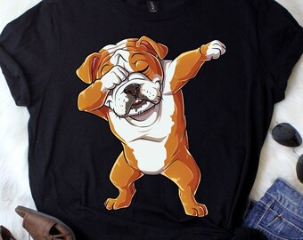 Dabbing English Bulldog Shirt / English Bulldog Gifts / English Bulldogs / Dab Dance / Bull Dog Shirt / Bulldog Lover / Tank Top / Hoodie