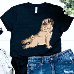 Yoga Pug Shirt / Pug Gifts / Pug Dog / Pug Lover Gifts / Pug Life / Funny Cute Pugs / Yoga Shirt / Meditation Tee / Tank Top / Hoodie